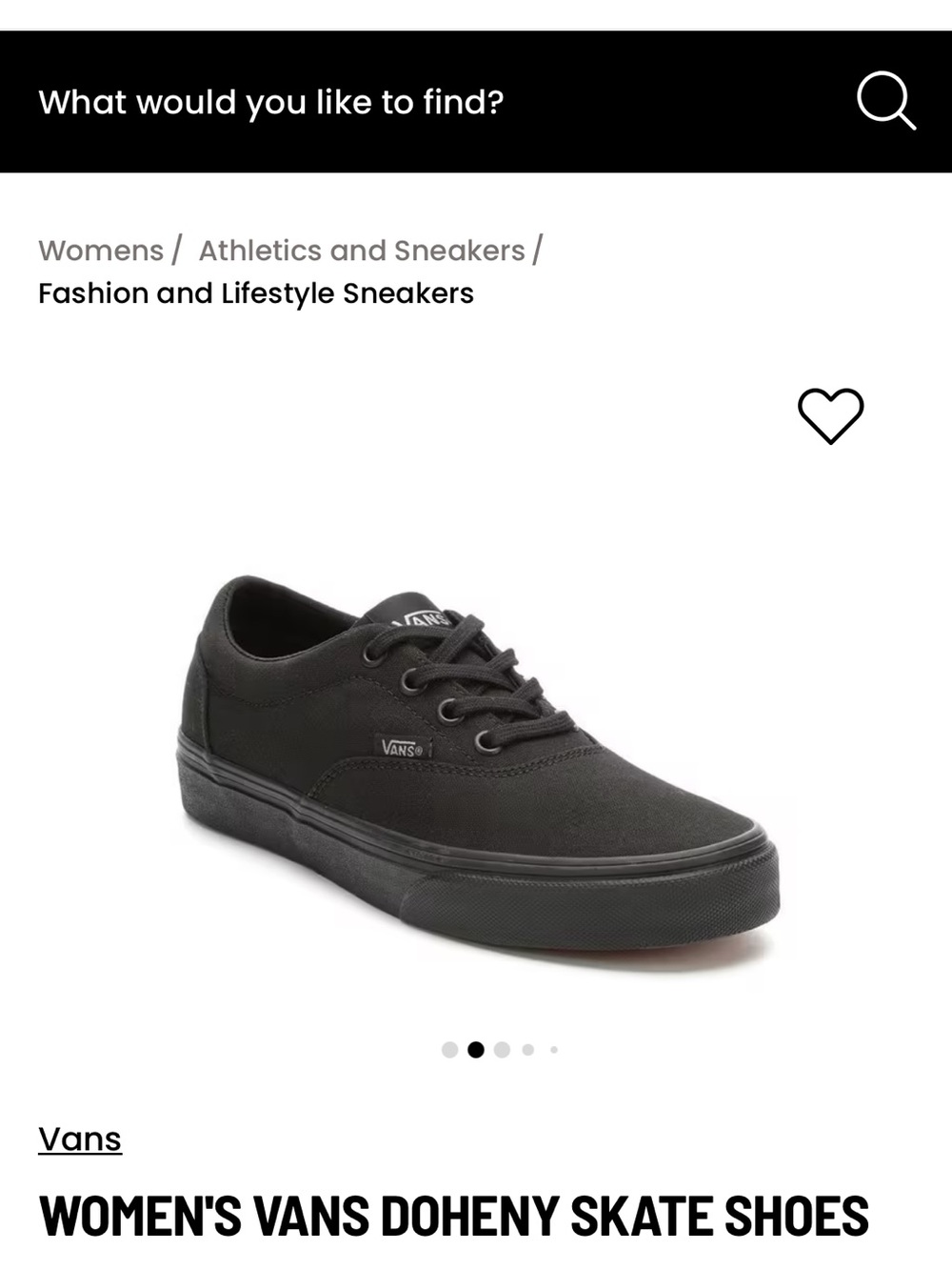 Vans Women's Doheny Low-Top Skate Shoes - Size 8.5 - Lightly Used
